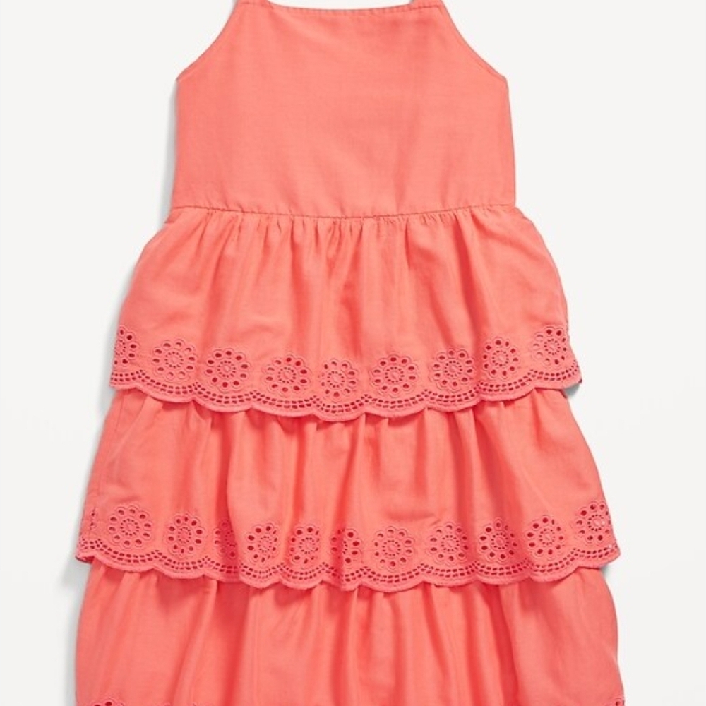 Old Navy Pink Ruffled Tiered Sundress